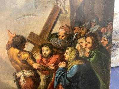 Икона "Несение Креста Господня". Санкт-Петербург, XIX век