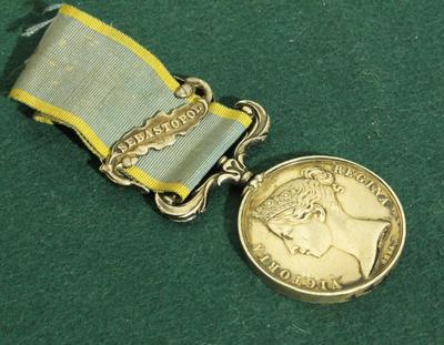 Медаль за участие в Крымской войне 1854 года. Англия. Серебро 925*.