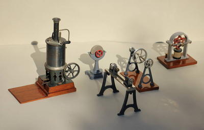 Модель фабрики с паровым двигателем. Западная Европа. Конец XIX - начало XX века.