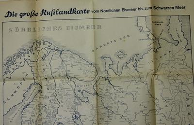 Карта &quot;Die grosse Russlandkarte&quot;. [&quot;Карта России&quot;]. 1942 год. На немецком языке.
