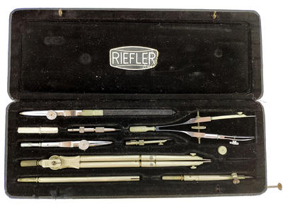 Готовальня &quot;Riefler&quot;. Германия. Набор Riefler A12. Первая половина XX века.