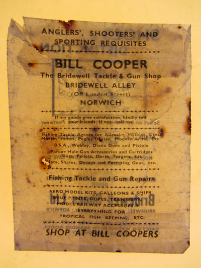 Рекламный плакат фирмы BILL COOPER