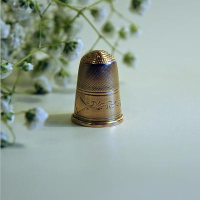 Наперсток золотой. Россия. Золото 56*.