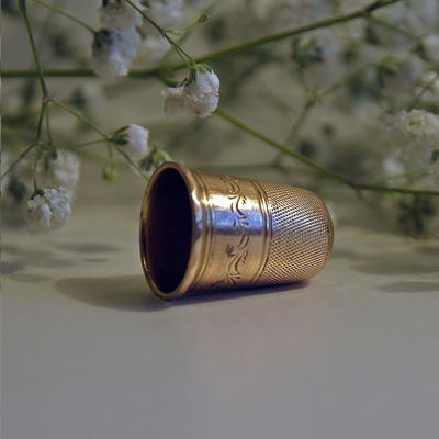 Наперсток золотой. Россия. Золото 56*.