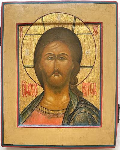 Икона "Спас Оплечный". Палех, XIX век