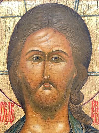 Икона &quot;Спас Оплечный&quot;. Палех, XIX век