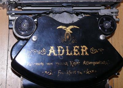 Машинка печатная "Adler Model 7". Германия. Модель №7. Начало ХХ века. В рабочем состоянии.