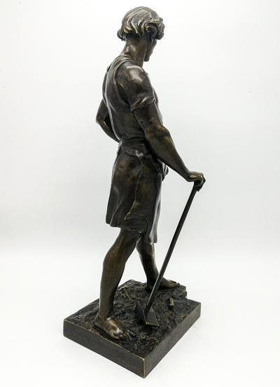 Скульптура "Мир и Работа". Автор Emile Louis Picault, Франция, бронза, конец XIX века