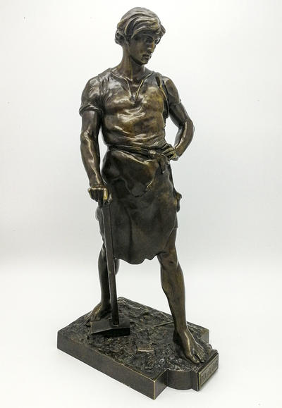 Скульптура "Мир и Работа". Автор Emile Louis Picault, Франция, бронза, конец XIX века