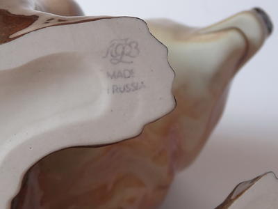 Статуэтка "Медведь". Марка "ЛФЗ Made in Russia". Конец ХХ века.