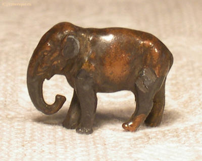 Статуэтка "Слон". "Венская бронза". Конец XIX века.