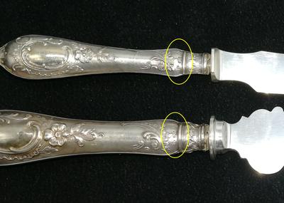 Набор для десерта. Германия, вторая половина XIX века, серебро 800 пробы