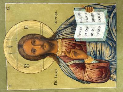 Икона "Господь Вседержитель". Палех, XIX век