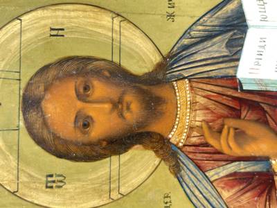 Икона "Господь Вседержитель". Палех, XIX век