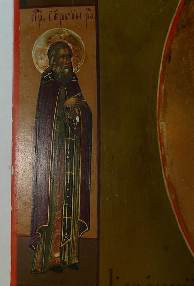 Икона "Богоматерь Казанская" с предстоящими святыми. Вторая половина XIX века.