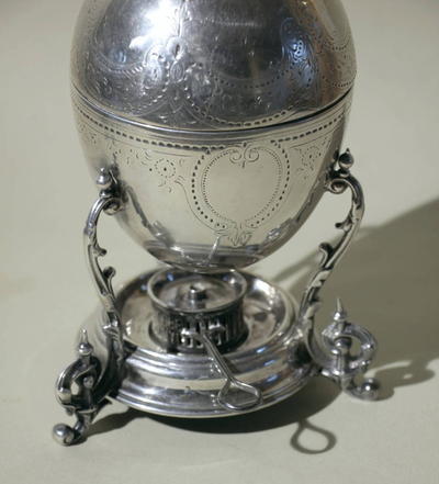 Пашотница с подогревом. Англия. XIX век.