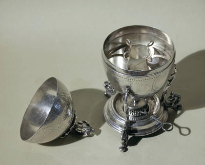 Пашотница с подогревом. Англия. XIX век.