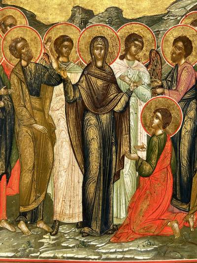 Икона "Вознесение Господне". Палех, XIX век