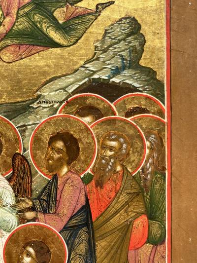 Икона "Вознесение Господне". Палех, XIX век