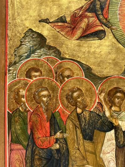 Икона "Вознесение Господне". Палех, XIX век