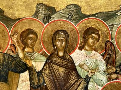 Икона "Вознесение Господне". Палех, XIX век