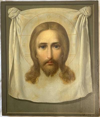 Икона "Спас нерукотворный". Центральная Россия, конец XIX века