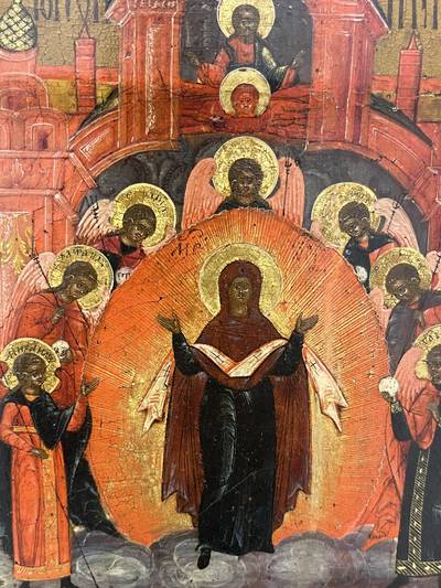 Икона "Покрова Пр. Богородицы". Владимир, XIX век