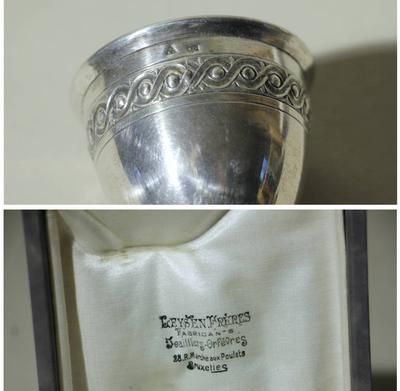 Пашотница в футляре. Северная Европа. Серебро 833°. XIX век.